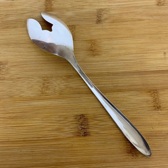 Vintage International Silver First Lady Salad Serving Set Meriden Silver Plate - Picture 2 of 7